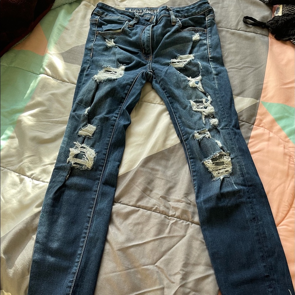American eagle cropped jeans